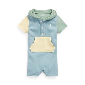 Ralph Lauren Color blocked fleece hooded shortall